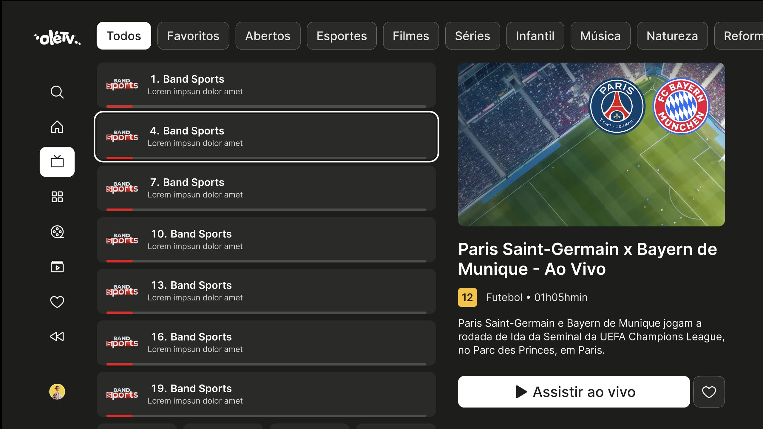 Um ar mais fresco para o app da OléTV