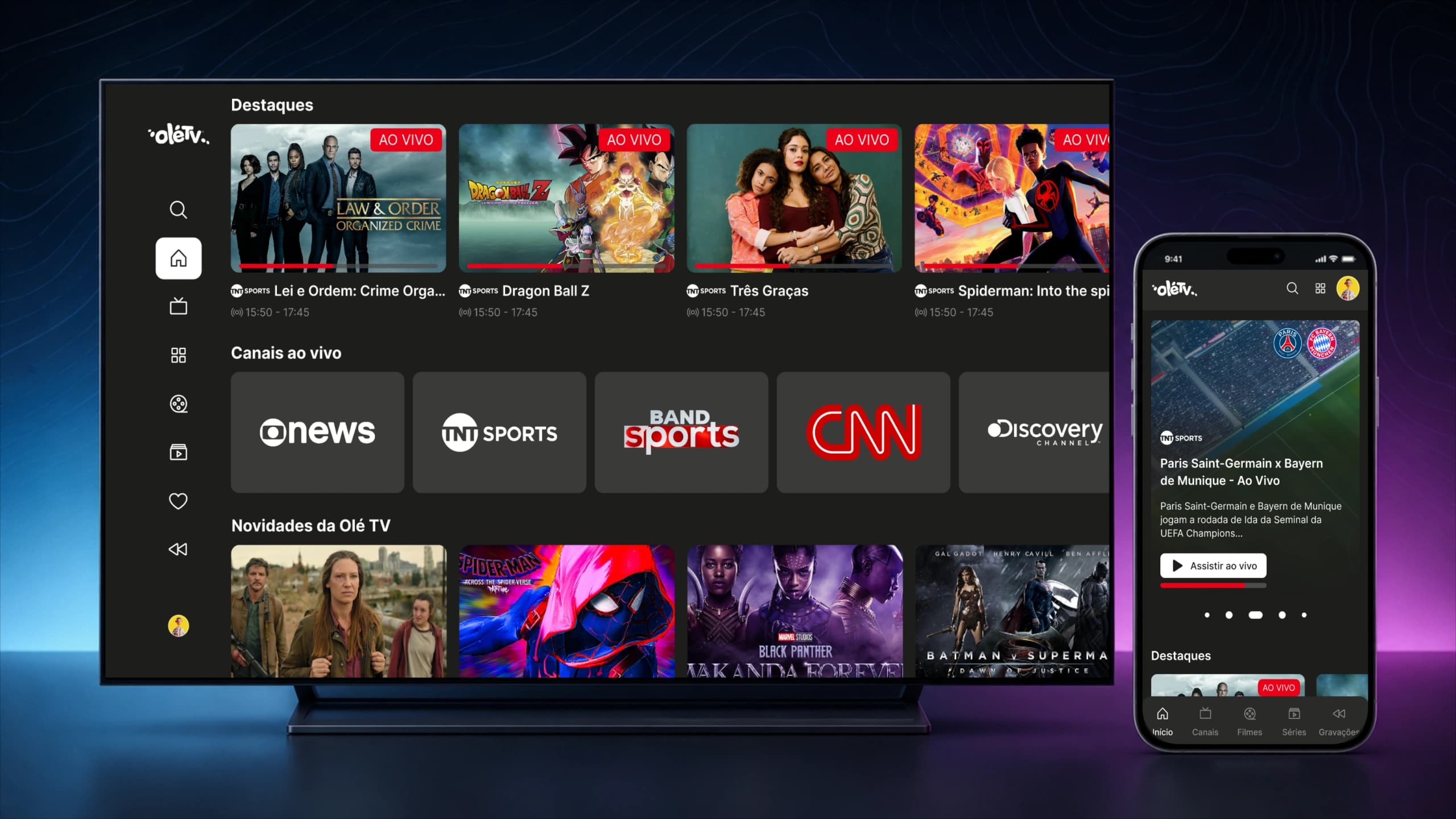 Um ar mais fresco para o app da OléTV
