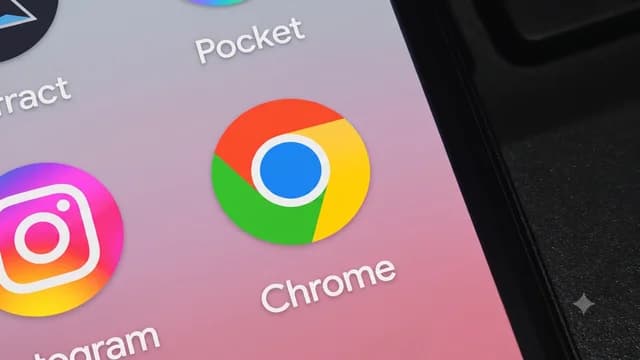 Interface do Chrome no Android com painel de notificações