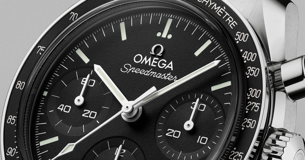 Relógio Omega Speedmaster de 38 milímetros da nova coleção inspirada no Moonwatch