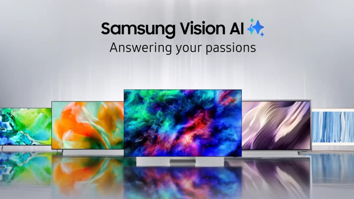 Televisão Samsung Vision AI em imagem de divulgação