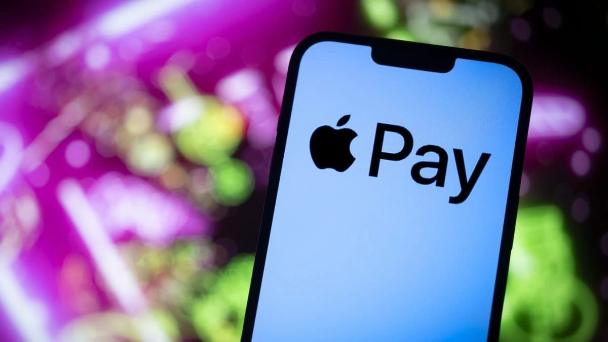 Logotipo do Apple Pay em uma imagem ilustrativa sobre pagamentos digitais