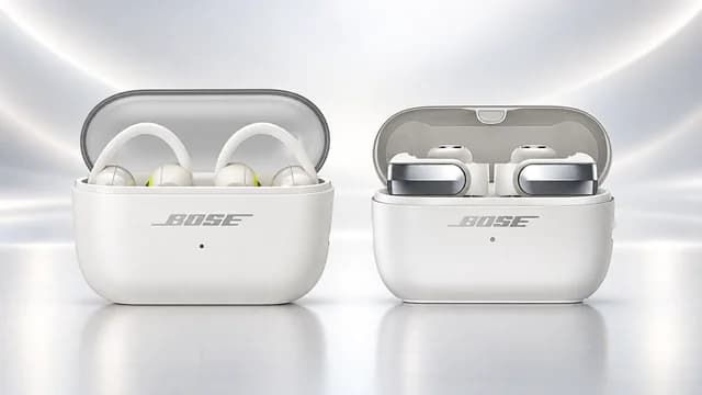 Bose Sport Open Earbuds e Ultra Open Earbuds de 2a geração com design em formato C para uso open-ear
