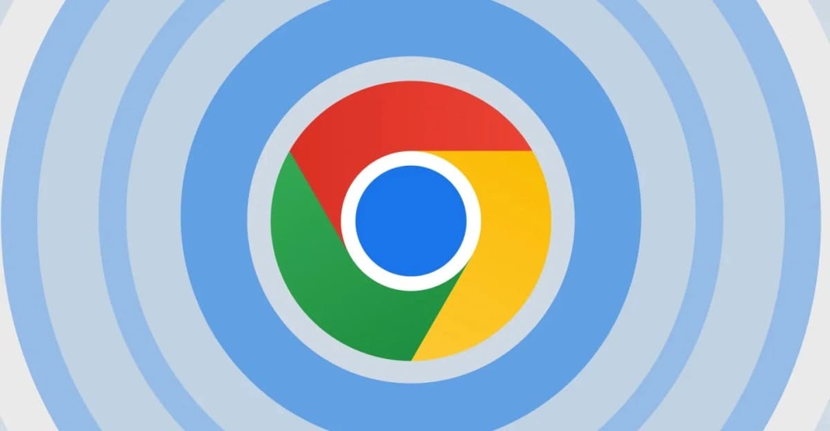 Imagem de divulgação do Google Chrome em um computador