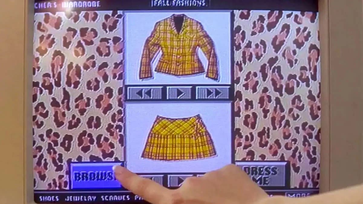 Imagem de um armário virtual criado pelo Google Photos a partir de fotos de roupas