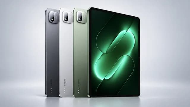 Xiaomi Pad 9 Pro sendo exibido de frente com a tela ligada