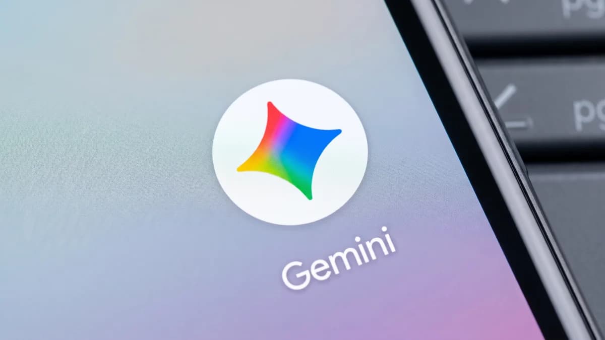 Aplicativo Google Gemini em um dispositivo