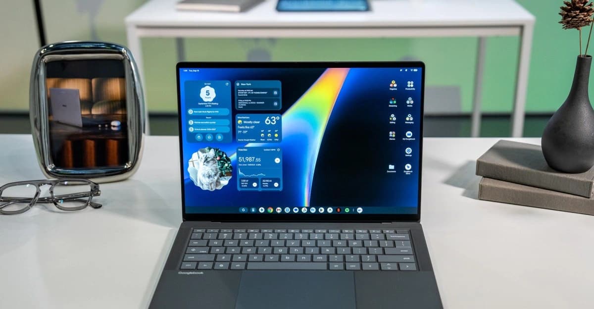 Notebook Asus Googlebook usado pela reportagem para mostrar os modelos Intel