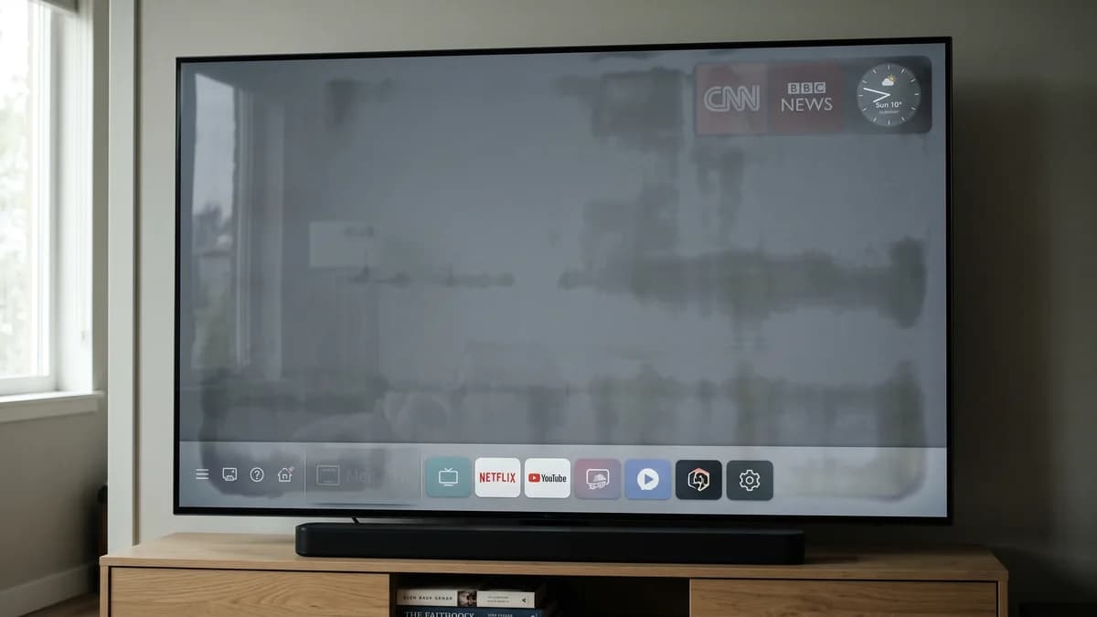 Televisão OLED usada para explicar o risco de burn-in
