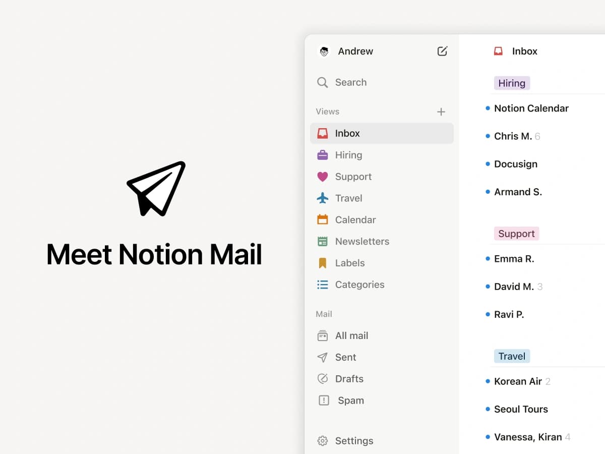 Notion Mail encerra operações em setembro com a ascensão dos agentes de IA
