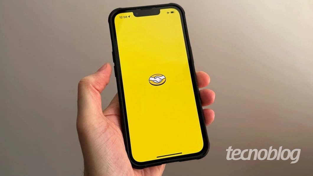 Aplicativo do Mercado Livre em um celular