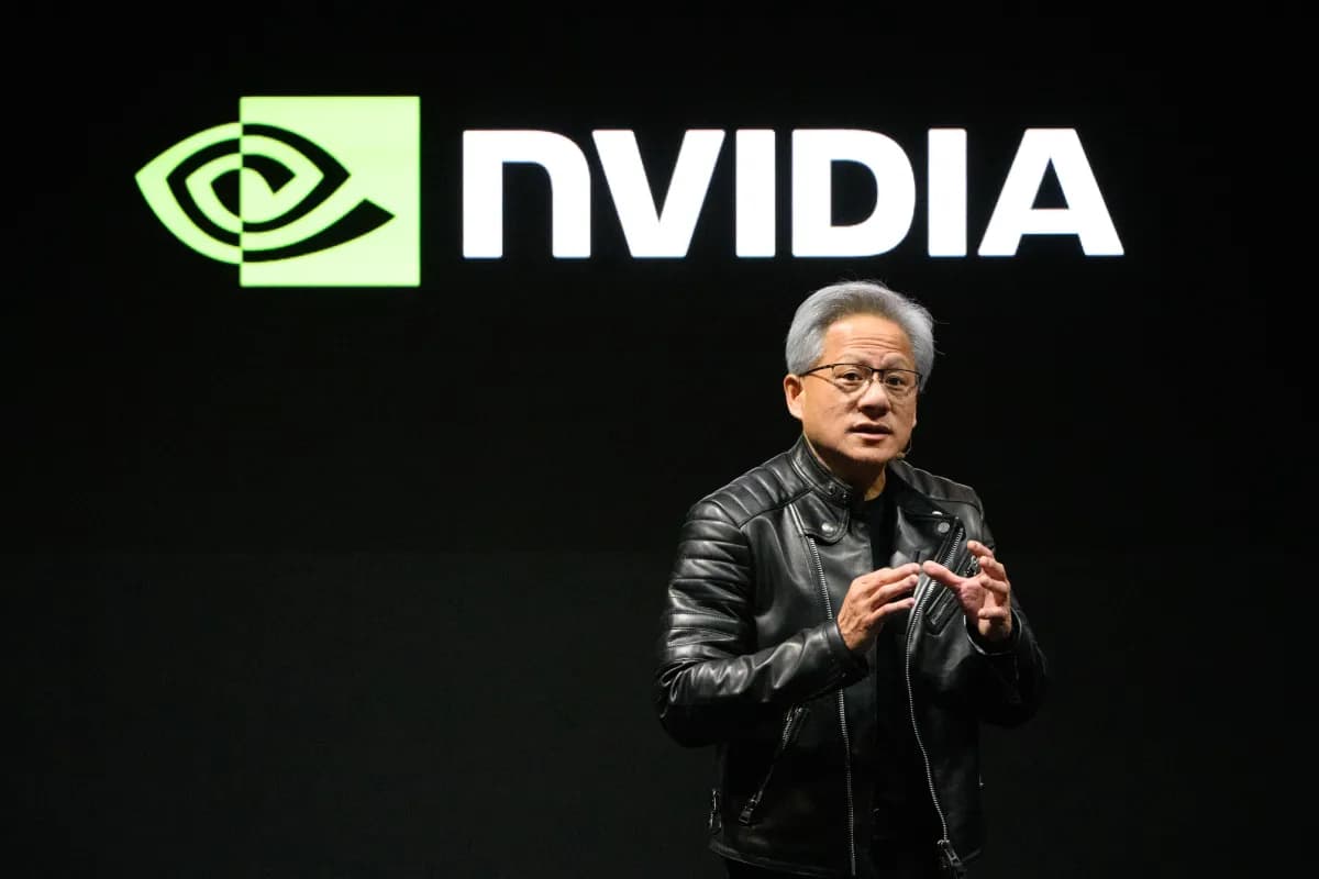 Jensen Huang, CEO da Nvidia, em uma imagem de arquivo usada pela TechCrunch