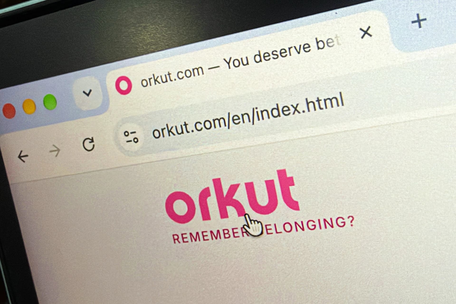 Logotipo do Orkut em uma imagem que anuncia a possível volta da rede social