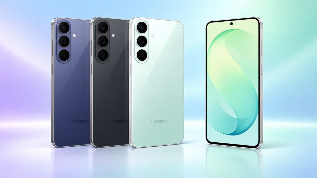 Smartphone Samsung Galaxy S26 FE exibido em imagem promocional